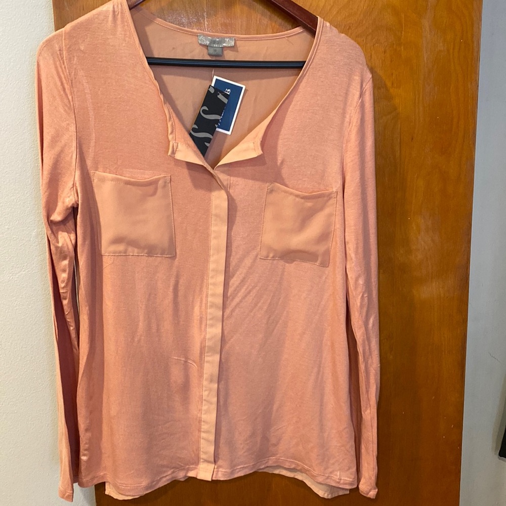Blouse Peach Color Women Size Medium NWT